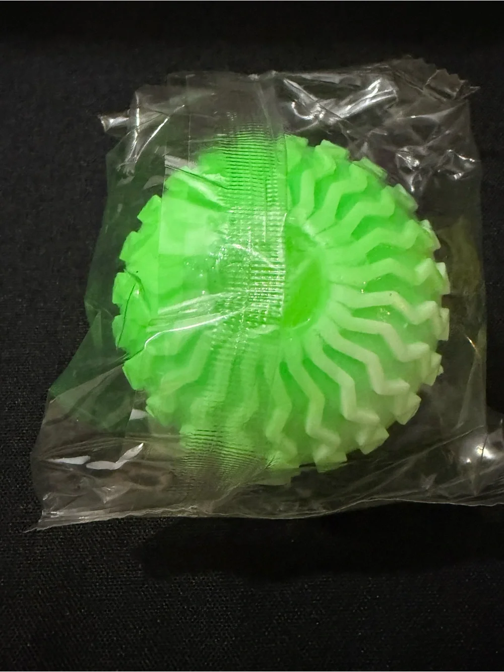 Bright Neon Green Textured Laundry Ball